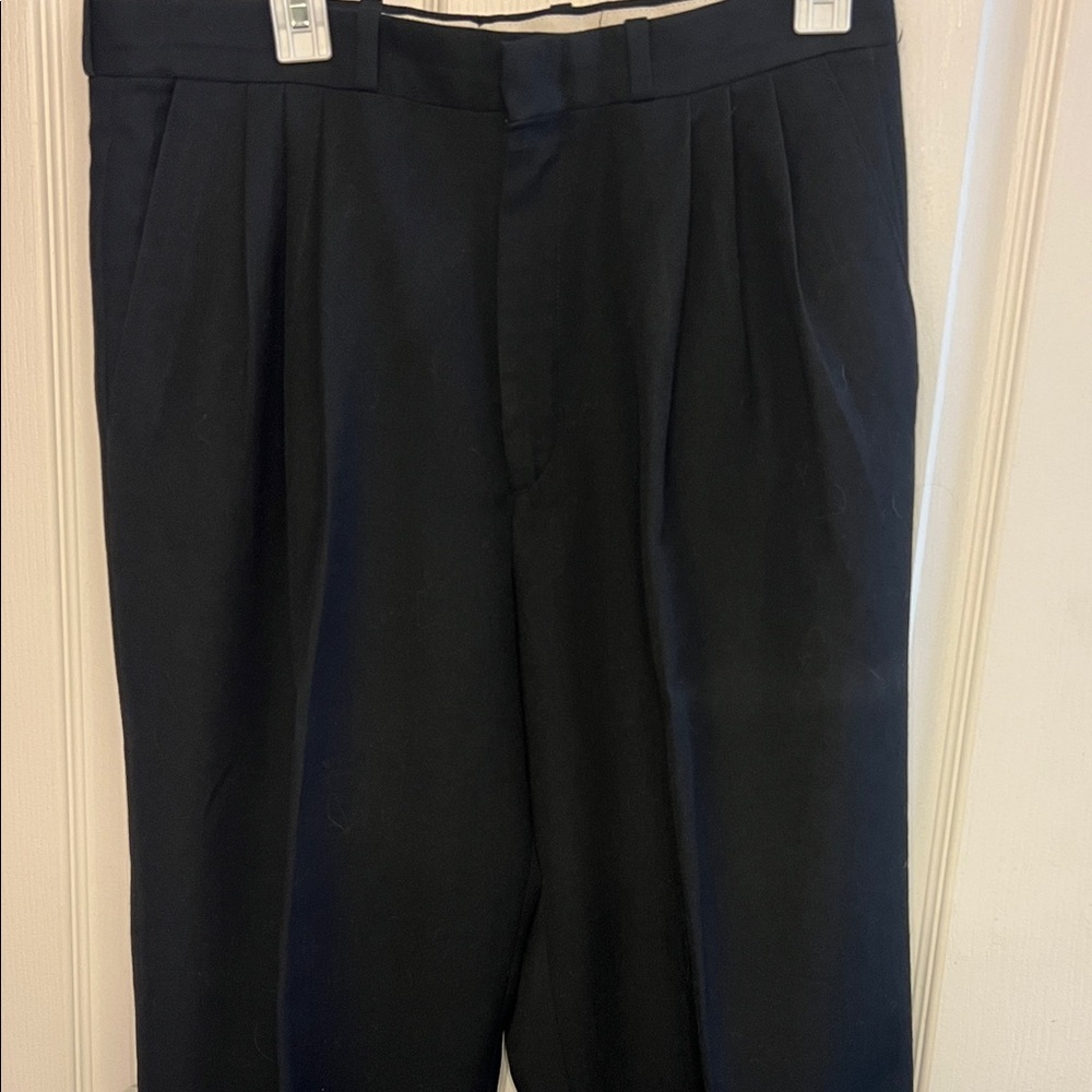 Cambridge Classics Black wool- poly Dress Trousers 33/29